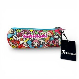 Tokidoki Tube Pouch Bag Pencil Case Flower Roses Design Franco Cosimo Panini HTF
